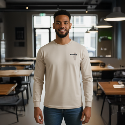 Emporio Valentino – Classic Beige Long-Sleeve Tee