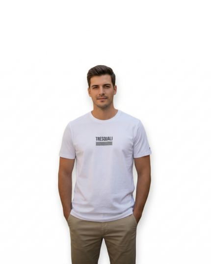 Tresquali – White Dual-Print Graphic Tee