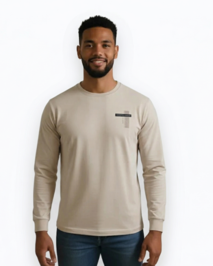 Emporio Valentino – Classic Beige Long-Sleeve Tee