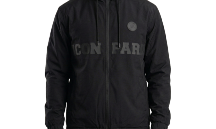 ICON Paris – Black Hooded Full Zip Jacket