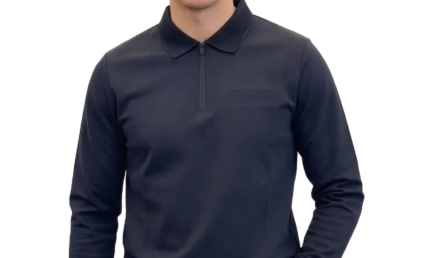 Cruyff Long Sleeve Polo – Navy